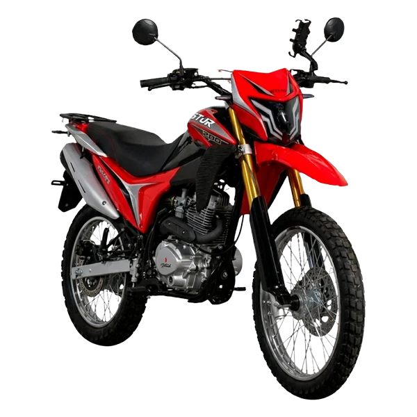 Moto Okinoi Astor 200 de 200 cc, color rojo