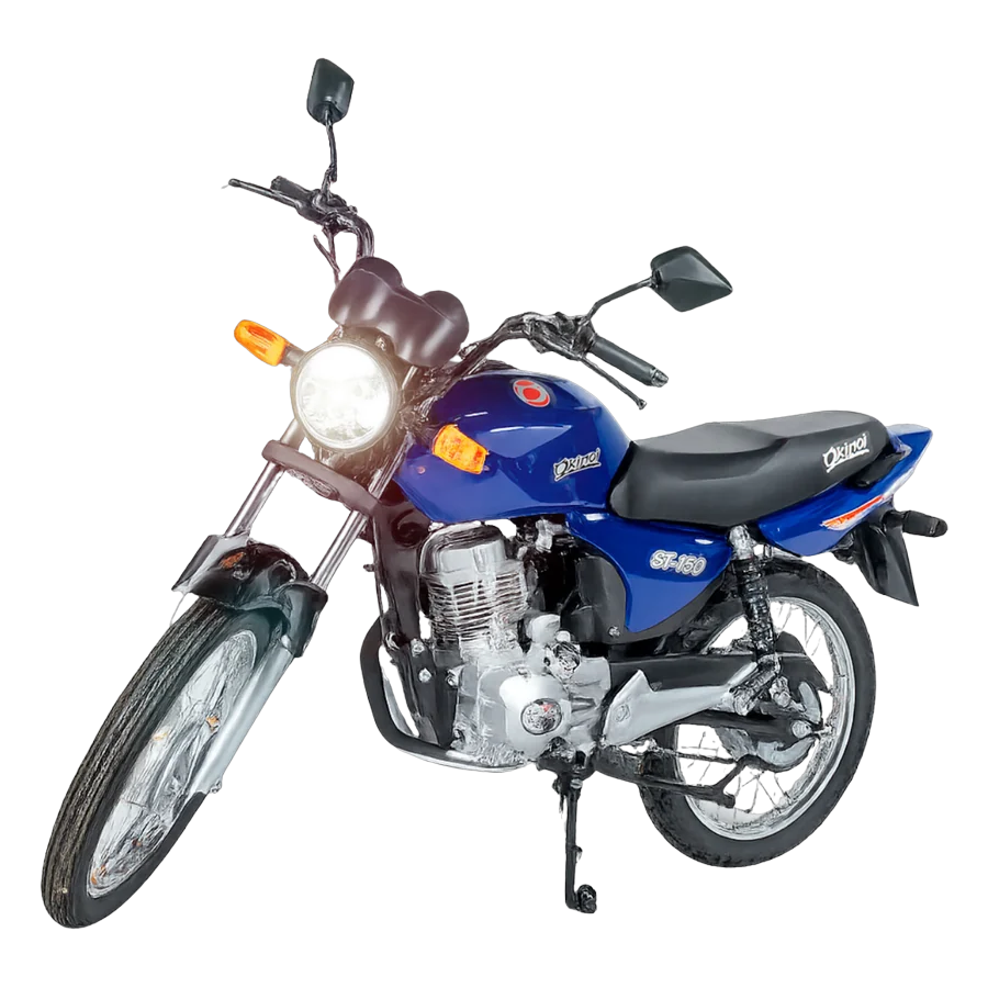 Moto Okinoi ST 150 de 150 cc, color azul